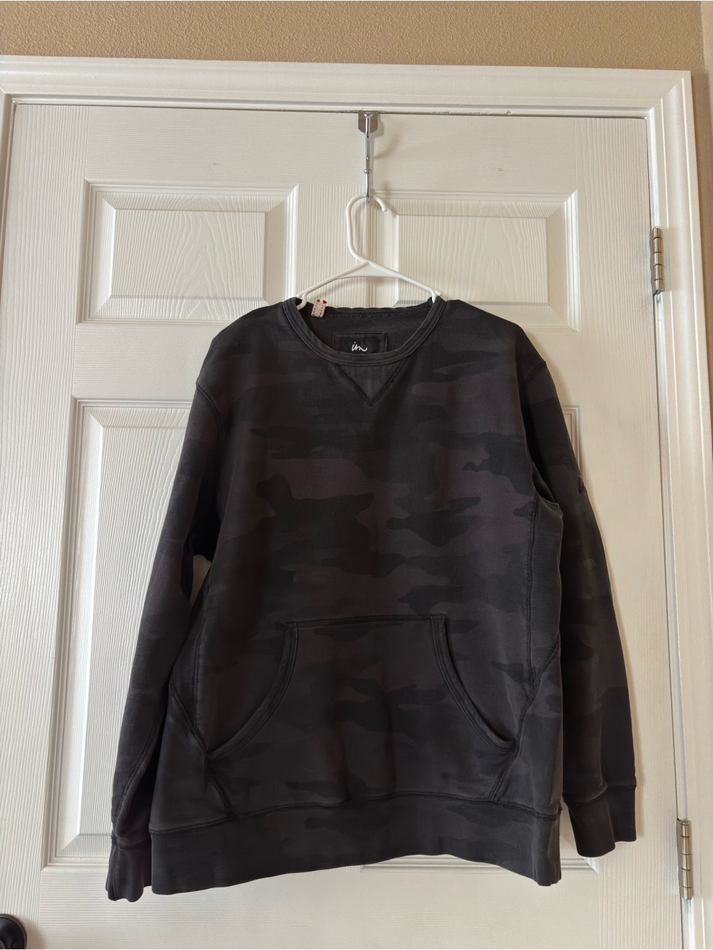 Men's Camo Crewneck Sweatshirt - Black